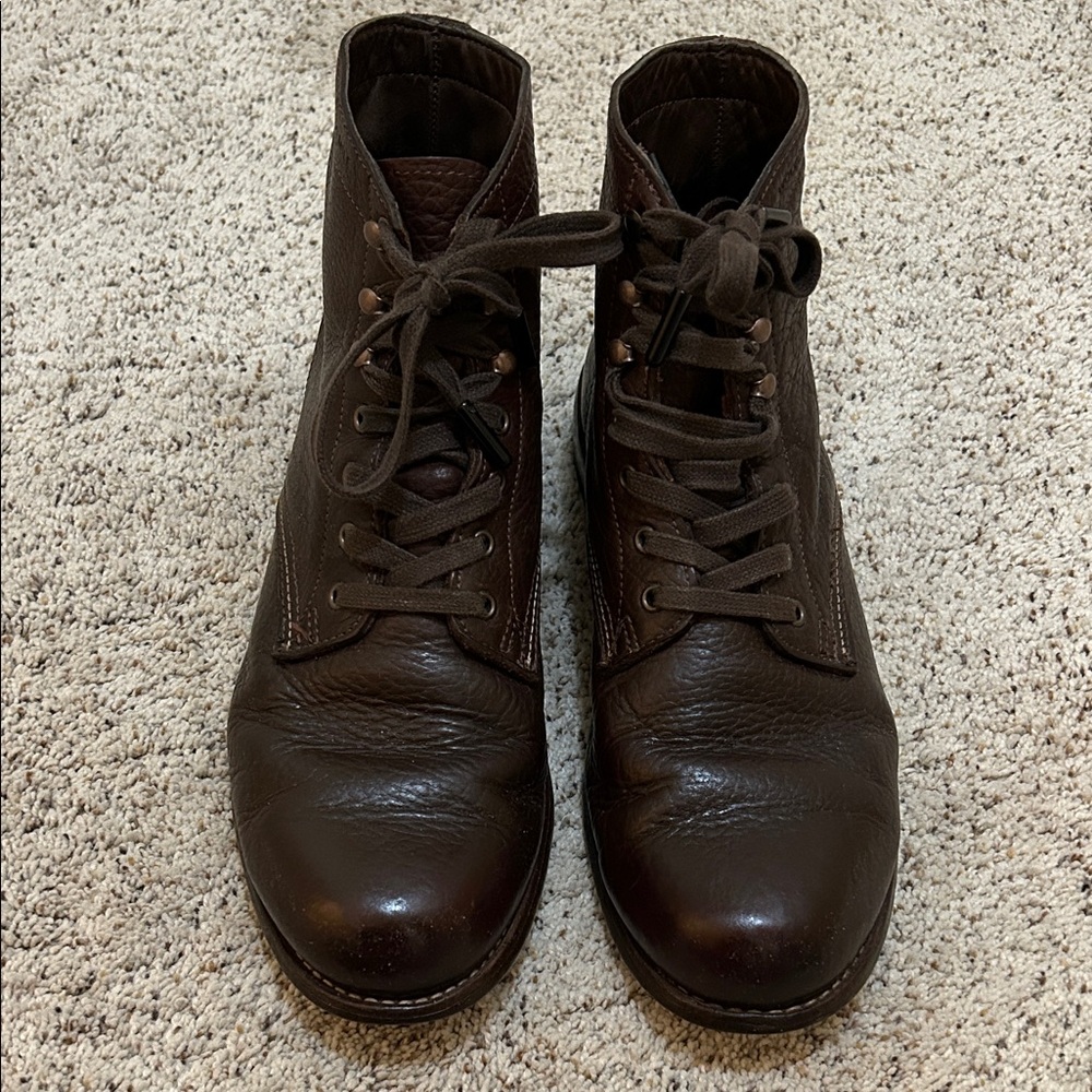 Wolverine 1000 Mile Centennial Bison Leather W00913 Boots Chocolate Brown 11D
